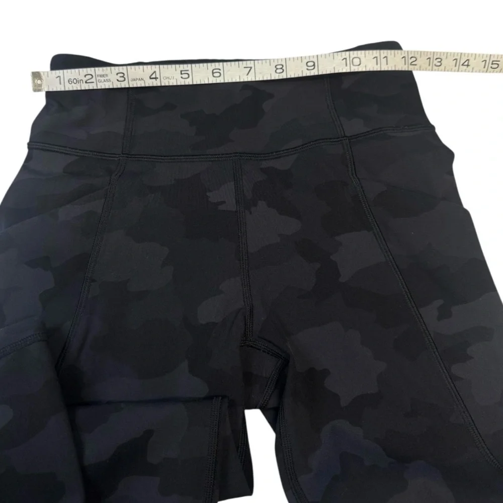 Lululemon Align High Rise Black Dark Camouflage Women's Leggings Size 4